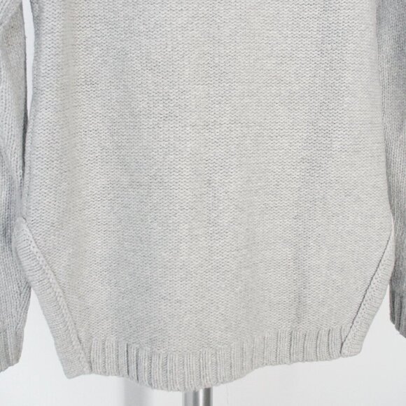 Banana Republic Sunday Sunday Wool Blend Grey Raglan Knit Crewneck Sweater Sz XS - Picture 3 of 13